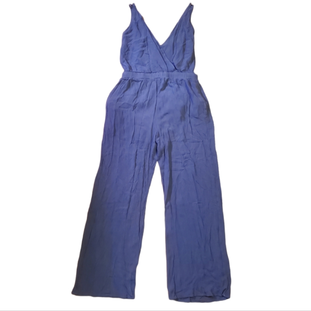 Rokoko Jumpsuit Grey with tie back & spaghetti straps Size Large - Picture 1 of 10